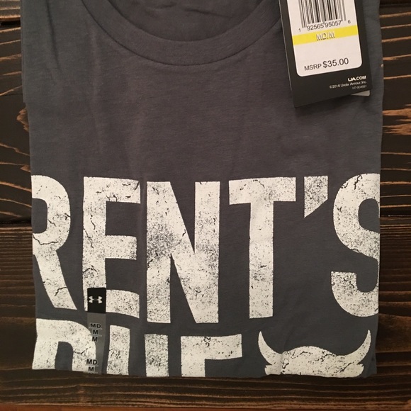 rents due under armour shirt